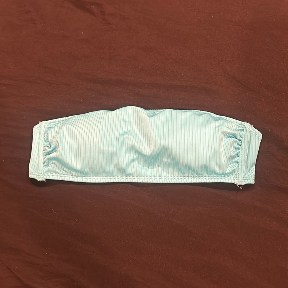 Strapless swim top, medium